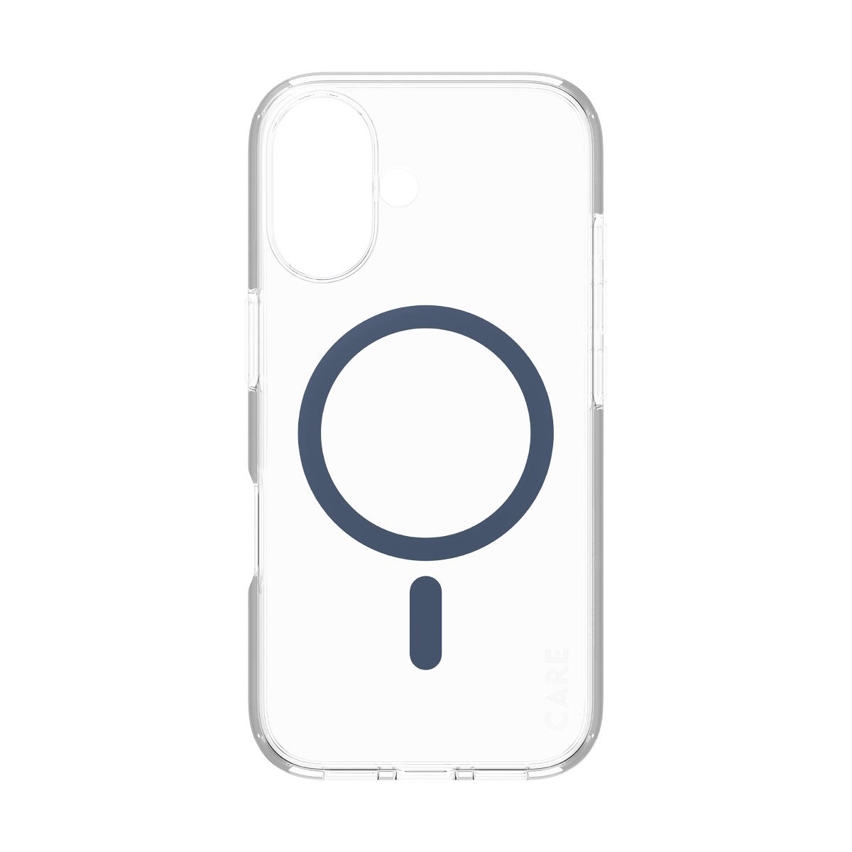 CARE by PanzerGlass® Flagship Case Transparent Urban Combat w. Blue MagSafe iPhone 16